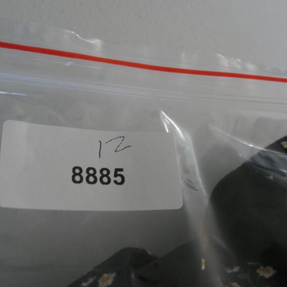 New Anthropologie Hutch Mini Dress Women Medium Black Floral Ruffle Hem Sundress - Picture 15 of 15